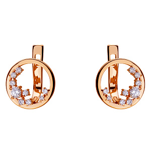 Золотые серьги с бриллиантами (1б_с-170) фотография