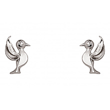 Золоті сережки з фіанітами (кубічним цирконієм) (2б_с-291)