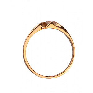 Золотое кольцо с бриллиантом (01-200152630) фотография
