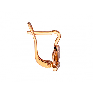 Золотые серьги с цирконием куб. (01-200364930) фотография