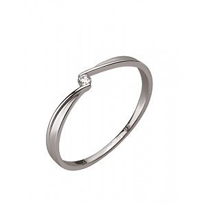 Золота каблучка з діамантом (01-200805830) фотографія