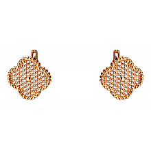 Золоті сережки з фіанітом (цирконієм куб.) (01-200858130)