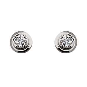 Золоті сережки з діамантами (2б_с-071) фотографія