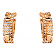 Золоті сережки з цирконієм куб. 01-19029831 фотографія 1