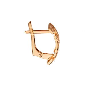 Золоті сережки з цирконієм куб. (01-19029831) фотографія