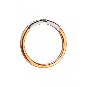 Золотое кольцо с бриллиантом (01-19258231) фотография