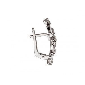 Золоті сережки з цирконієм куб. (01-200152531) фотографія