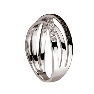 Золота каблучка з цирконієм куб. (01-200283131) фотографія