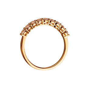 Золота каблучка з цирконієм куб. (01-200331631) фотографія