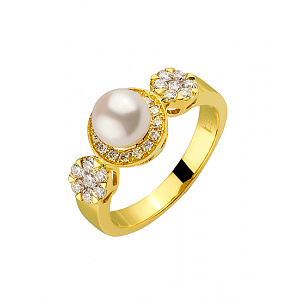 Золотое  кольцо с бриллиантами (01-200489331) фотография