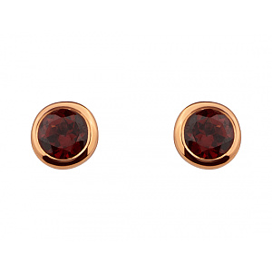 Золоті сережки з гранатами (01-200781031) фотографія