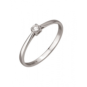 Золотое кольцо с бриллиантом (01-200788531) фотография