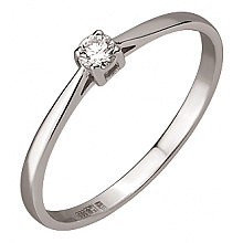 Золотое кольцо с бриллиантом (01-200788531)