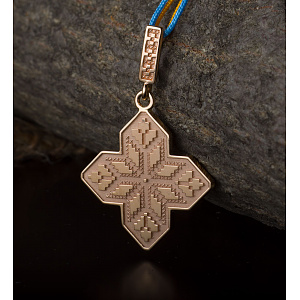 Золотой кулон «Радість» (1б_п-244) фотография