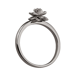 Золота каблучка з діамантом (2б_к-122) фотографія