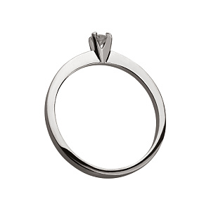 Золота каблучка з діамантом (2б_к-138) фотографія