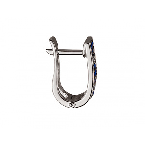 Золотые серьги с цирконием куб. (01-200364932) фотография