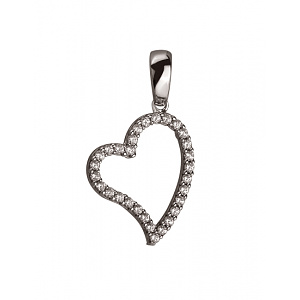 Золотой  кулон с цирконием куб. (01-200365432) фотография