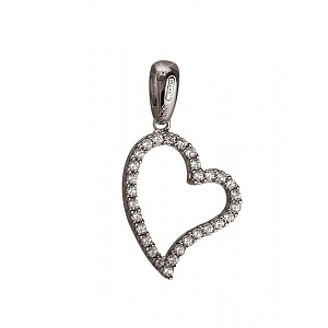 Золотой  кулон с цирконием куб. (01-200365432) фотография