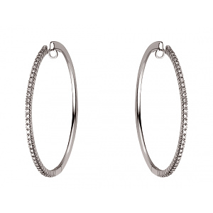 Золотые серьги с бриллиантами (01-200381532) фотография