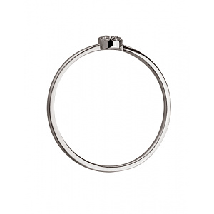 Золота каблучка з діамантами (01-200432932) фотографія