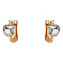 Золоті сережки з фіанітом (цирконієм куб.) (01-200755432)