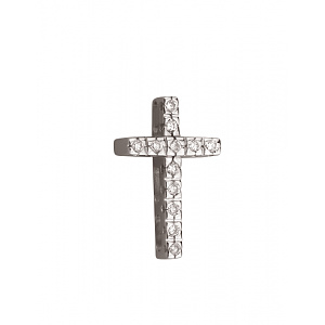 Золотий  хрестик з діамантами (01-200785632) фотографія