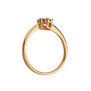 Золотое кольцо с бриллиантами (01-200819332) фотография