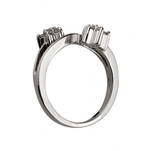 Золота каблучка з цирконієм куб. (01-18960233) фотографія