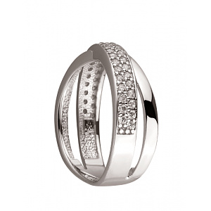 Золотое кольцо с цирконием куб. (01-200006933) фотография