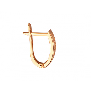 Золотые серьги с цирконием куб. (01-200120233) фотография