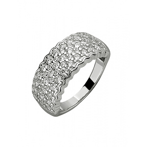 Золота каблучка з цирконієм куб. (01-200130033) фотографія