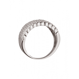 Золота каблучка з цирконієм куб. (01-200130033) фотографія