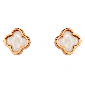 Золоті сережки з цирконієм куб. (01-200465933) фотографія