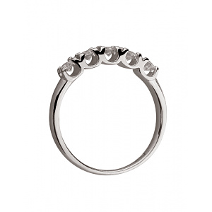 Золота каблучка з діамантами (01-200535133) фотографія