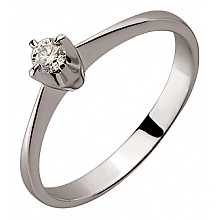 Золотое кольцо с бриллиантом (01-200569633)