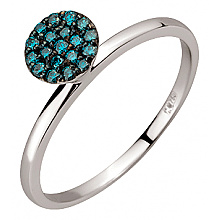 Золотое  кольцо с фианитом (цирконием куб.) (01-200740133)