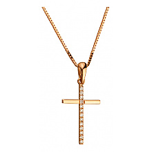 Золоте кольє з діамантами (01-200742433)