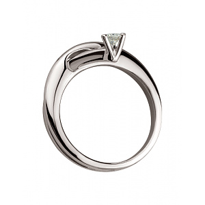 Золота каблучка з діамантом (01-200755433) фотографія