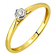 Золотое кольцо с бриллиантом 01-200838333 фотография 1