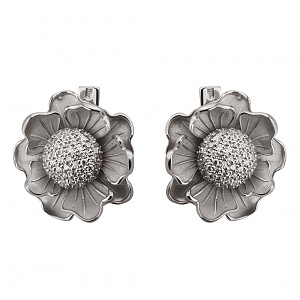 Золоті сережки з фіанітами (2б_с-197) фотографія