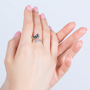 Золотое кольцо с бриллиантами (2б_к-126) фотография