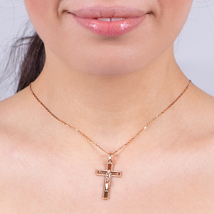 Золотой крестик  (1б_п-182) фотография