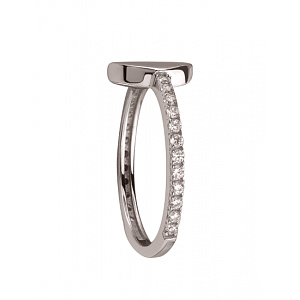 Золотое кольцо с цирконием куб. (01-200152634) фотография