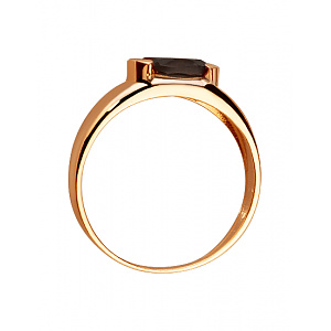 Золота каблучка з кварцом (01-200468434) фотографія