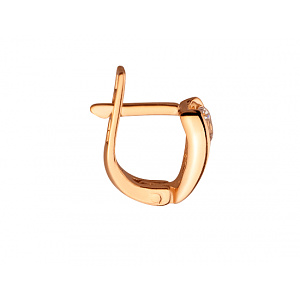 Золоті сережки з цирконієм куб. (01-200566934) фотографія