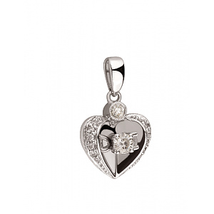 Золотой  кулон с бриллиантами (01-200590034) фотография