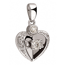 Золотой  кулон с бриллиантами (01-200590034)