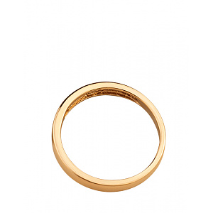 Золота обручка з діамантом (01-200788534) фотографія
