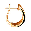 Золотые серьги с фианитом (цирконием куб.) 01-200879934 фотография 2